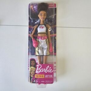 New in box Boxer Barbie careers girls toy pink gold